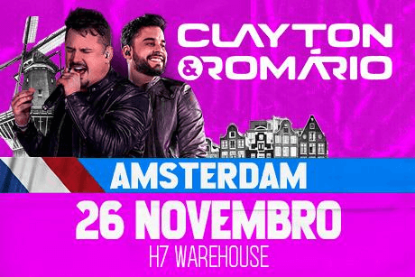 Clayton e Romário em Amsterdam